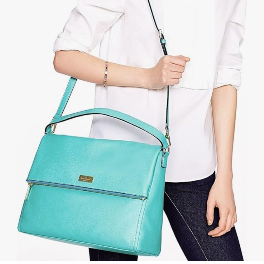 Kate Spade Blue Shoulder Bag with Adjustable Strap